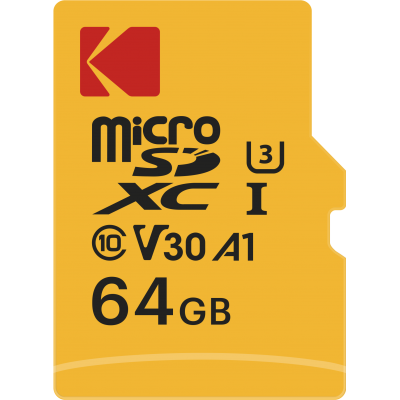 Карта памяти Kodak Premium Pefomance MicroSD UHS-I(3) V30 A1 64Gb 100/85 Mb/s