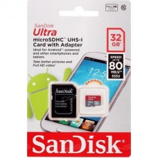 Карта памяти SanDisk MicroSD Ultra 32Gb UHS-I (80Mb/s 533x) 10 class